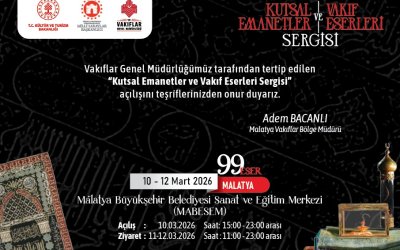 Kutsal Emanetler ve Vakıf Eserleri Sergisi Malatyalılarla Buluşacak