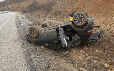 Doğanşehir’de Bayram Yolunda Kaza Ucuz Atlatıldı