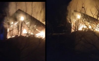 Darende’de Gece Yangını Korkuttu