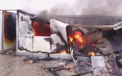 Samanköy Konteyner Kentte Yangın Paniği