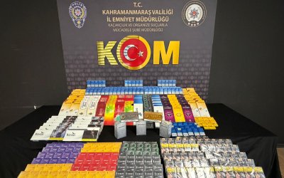 Kahramanmaraş’ta Kaçakçılık Operasyonu: Binlerce Kaçak Sigara Ele Geçirildi