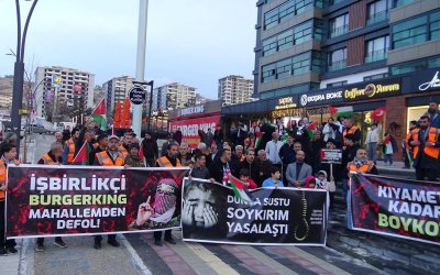 Malatya'da Açılacak Olan Burger Kıng Protesto Edildi