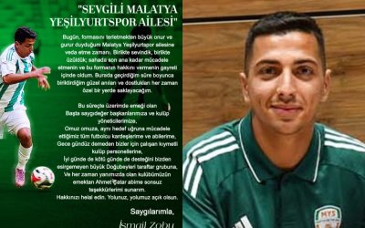 Yeşilyurtspor’da Bir Ayrılık Daha: İsmail Zobu Veda Etti