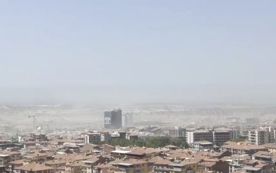 Malatya Toz Altında! Şiddetli Rüzgâr İnşaat Sahalarını Havalandırdı