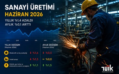 Sanayi Üretimi Haziran'da Yıllık Yüzde 1,4 Azaldı