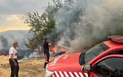 Malatya’da Beside Yangın