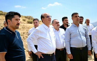 Başkan Geçit, Salkonak Geli Mezrasında Yatırımları Yerinde İnceledi