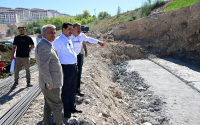 Başkan Taşkın Çarşıbaşı Rekreasyon Alanı’ndaki Çalışmaları İnceledi