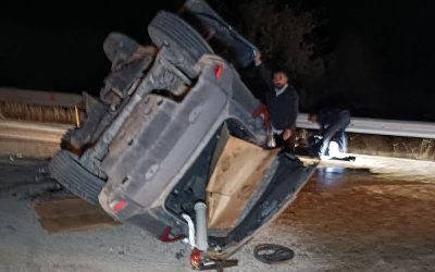 Hekimhan-Malatya Yolunda Cip Beton Mikserine Çarptı: 3 Yaralı