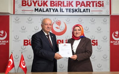 BBP Malatya İl Kadın Kolları Başkanlığına Fatma Gürbüz Atandı