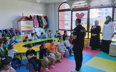 Malatya'da 4-6 Yaş Kur'an Kurslarında Deprem Farkındalık Eğitimi