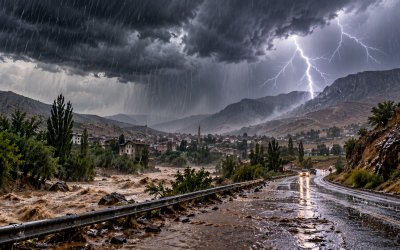 Malatya’nın Güneyi İçin Kuvvetli Yağış Uyarısı: Sel ve Su Baskını Riski