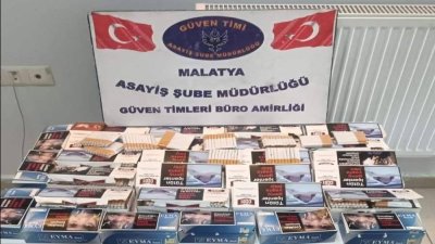 Malatya’da 120 bin adet kaçak sigara ele geçirildi
