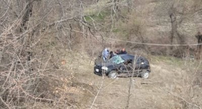 Kale'de takla atan otomobilin sürücüsü yaralandı